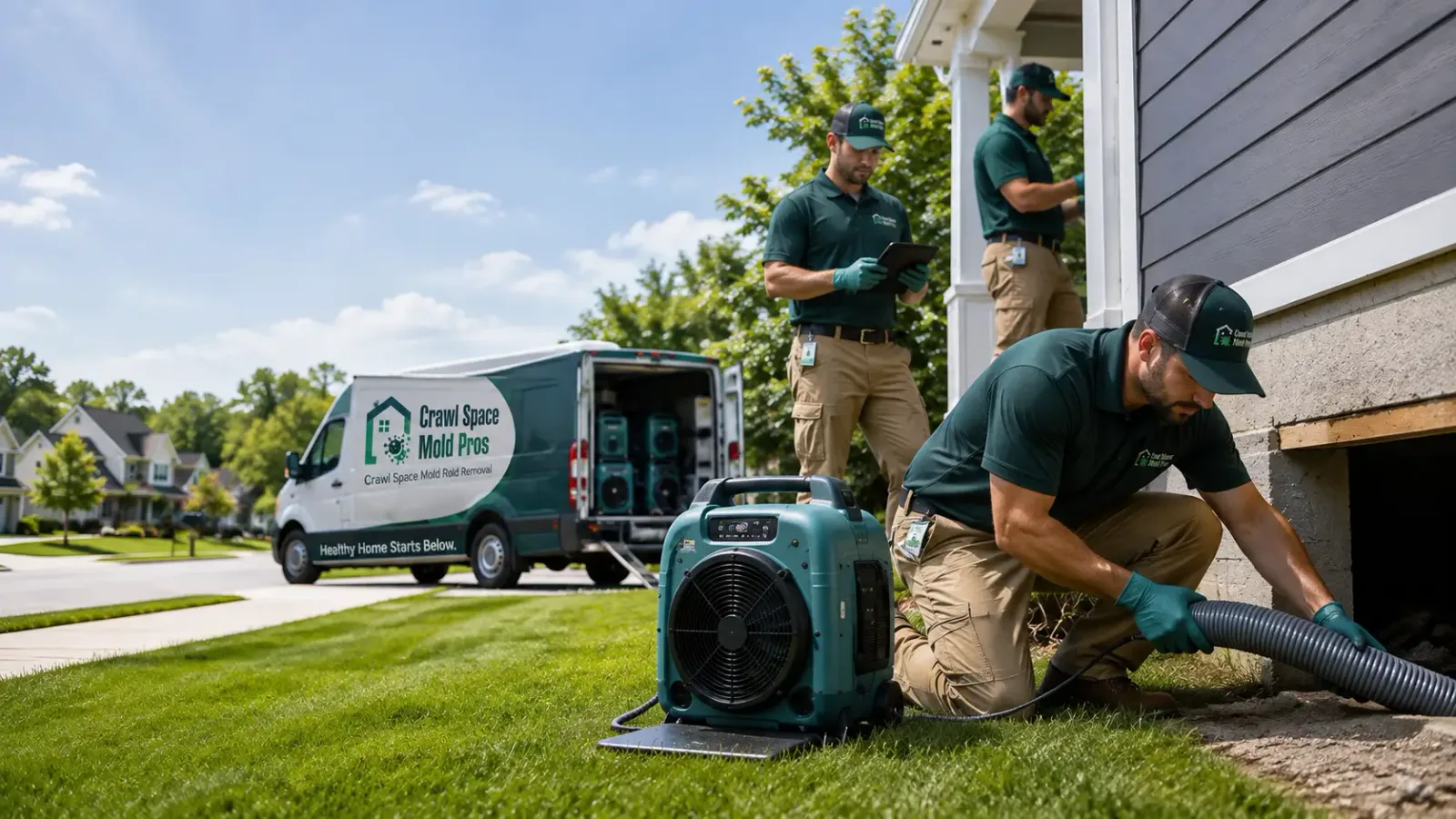 Crawl Space Mold Removal in Victor, CA